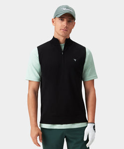Black TX Knit Vest Macade Golf