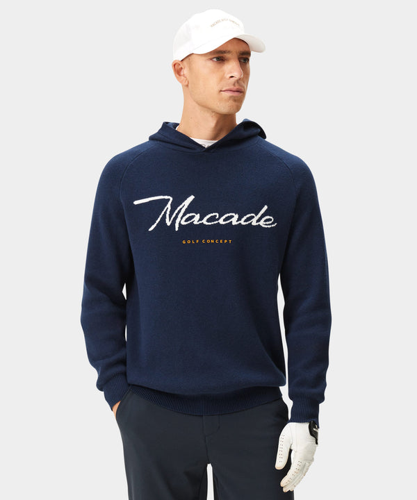Signature Knit Hoodie - Blue