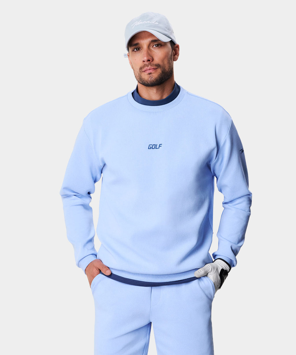 Powder Blue Range Sweater Macade Golf