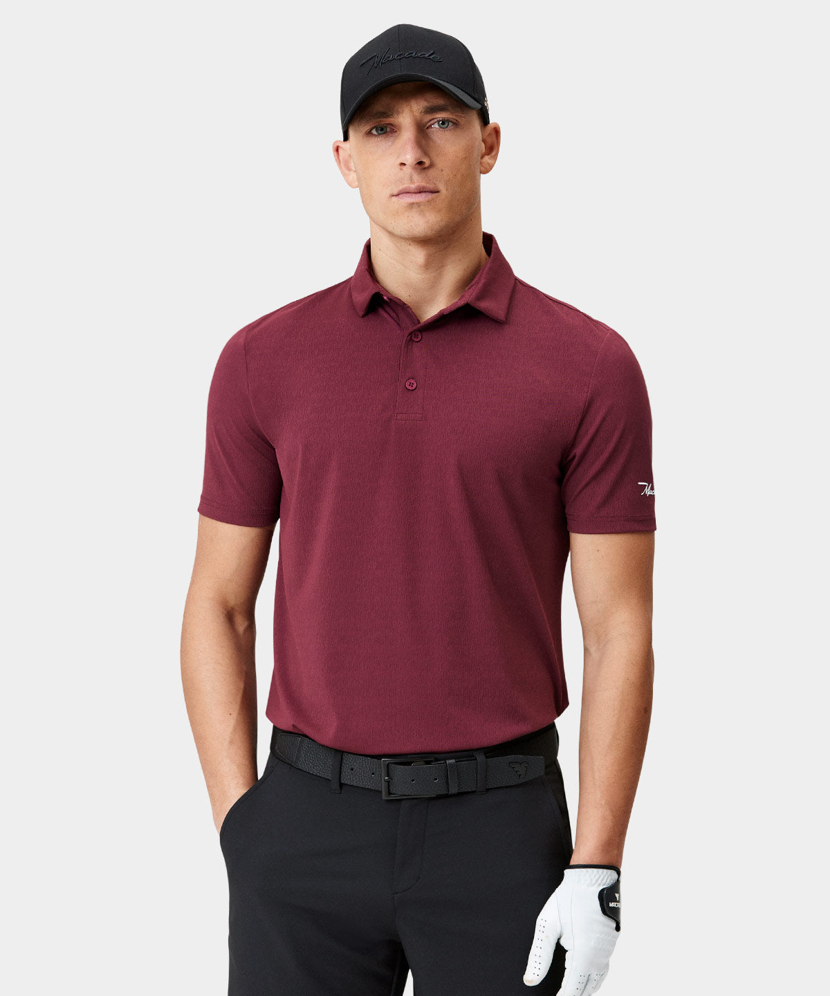 Burgundy TX Tour Shirt Macade Golf