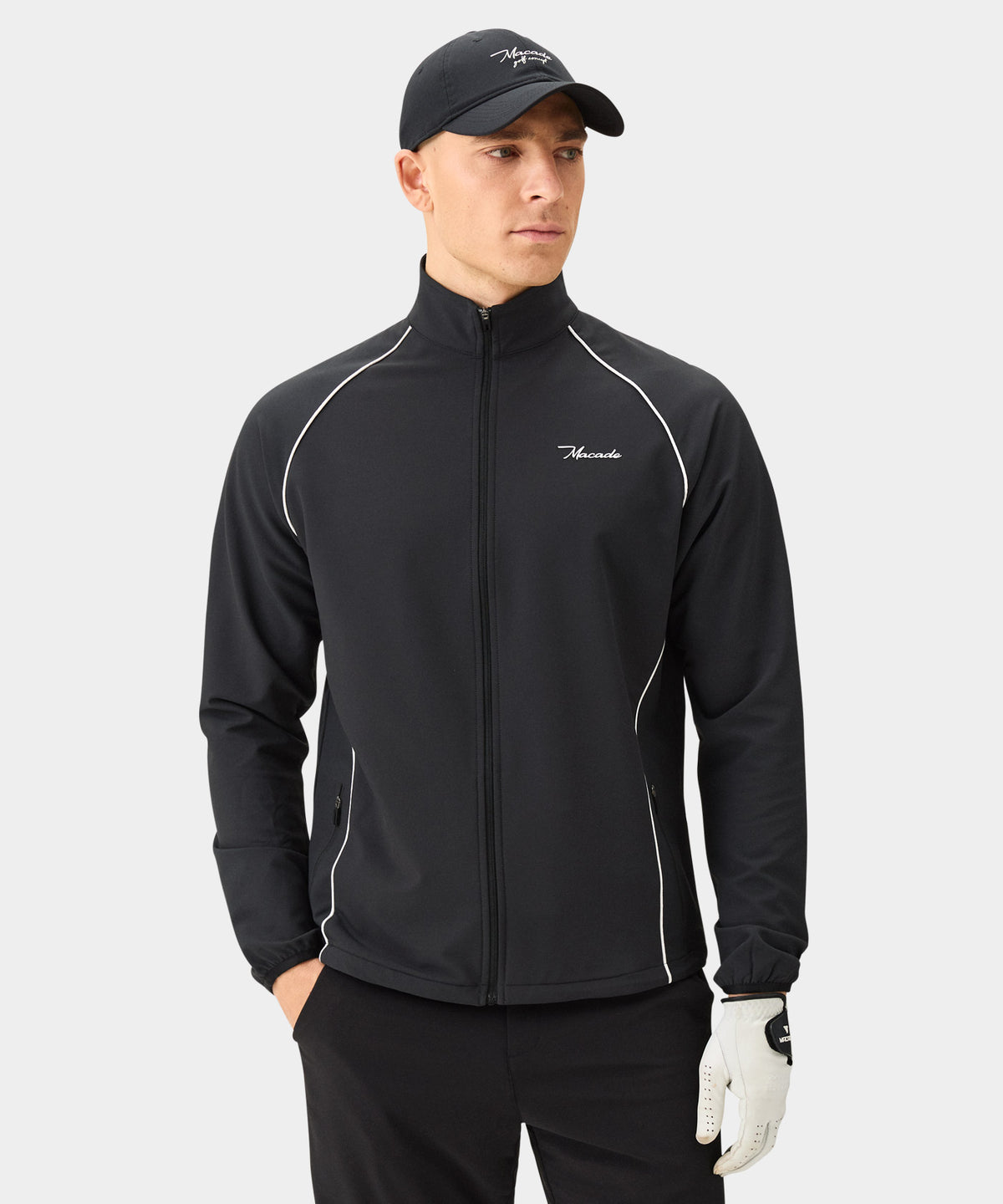 Course Shell Jacket - Charcoal – Macade Golf