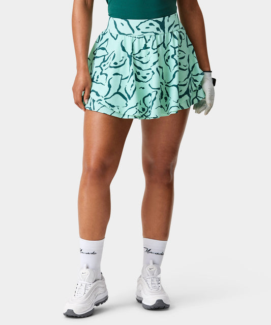 Cleo Mint Floral Tour Skirt Macade Golf