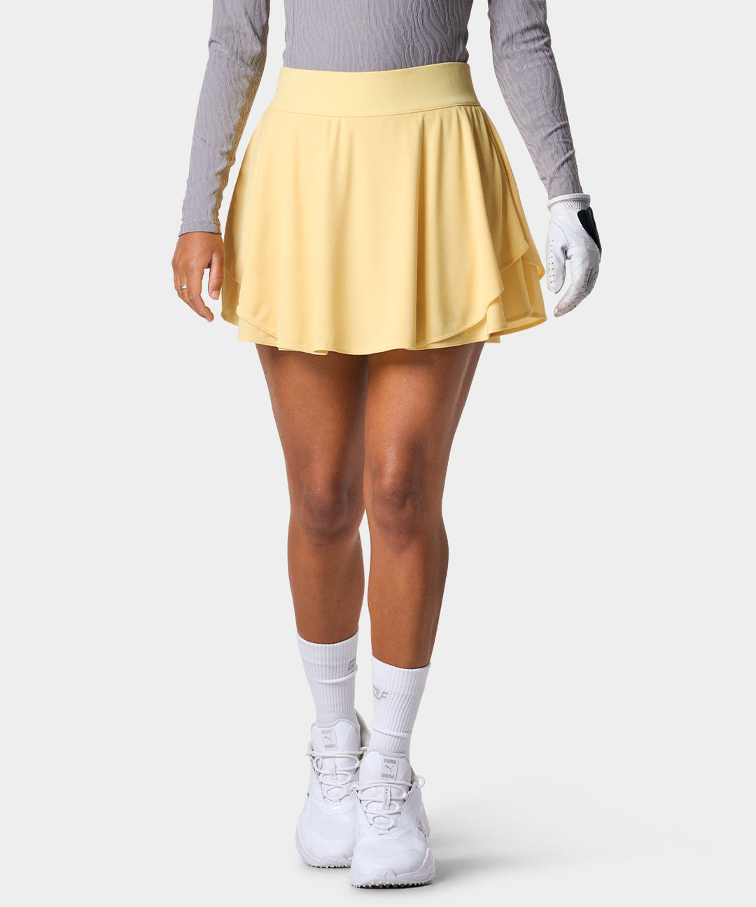 Cleo Yellow Tour Skirt Macade Golf