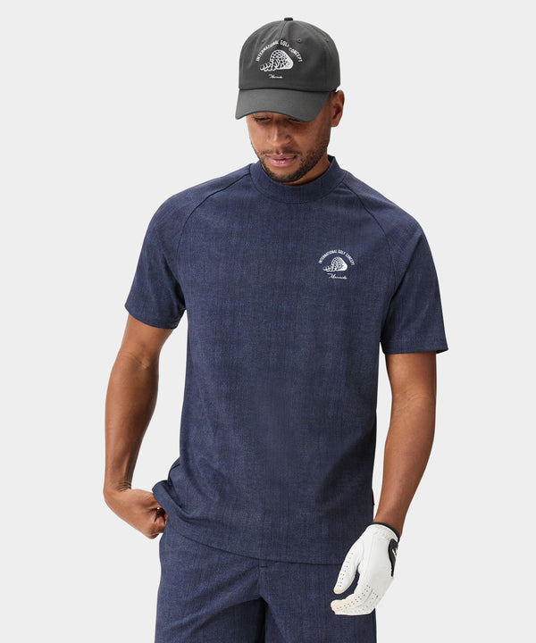Players Mock Tee - Dark Blue