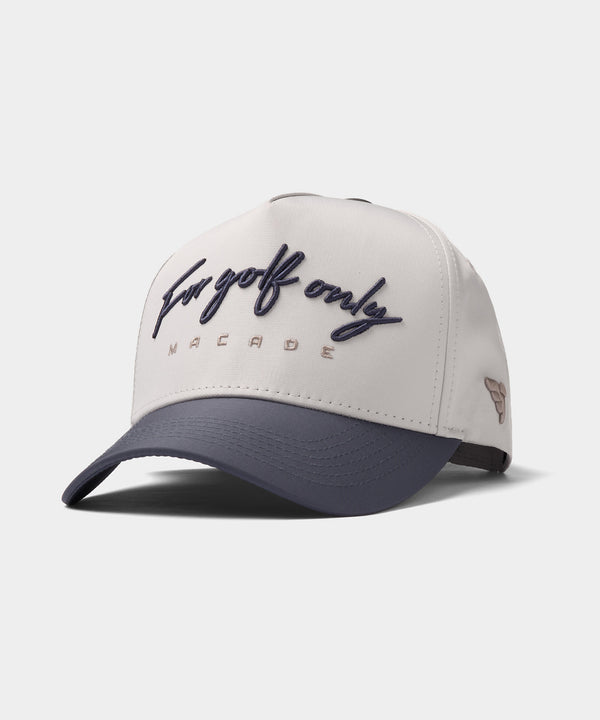 Two-Tone Script Snapback - Spruce