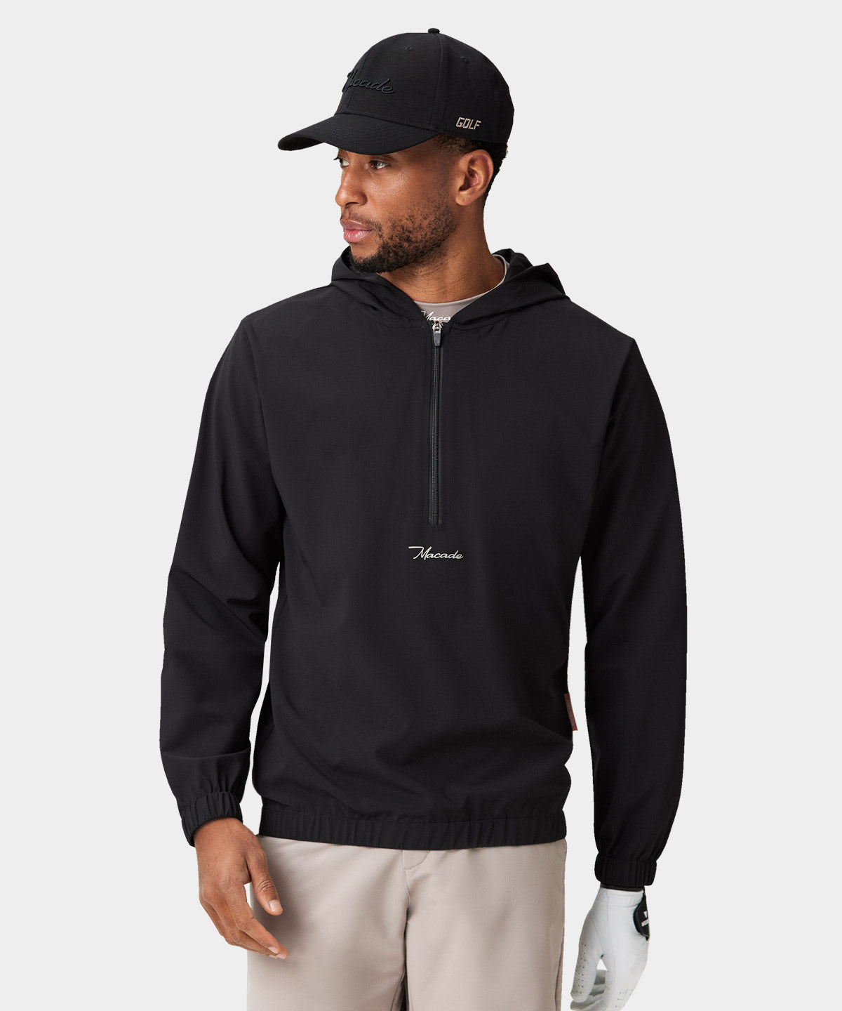 Juniper Black Wind Hoodie Macade Golf