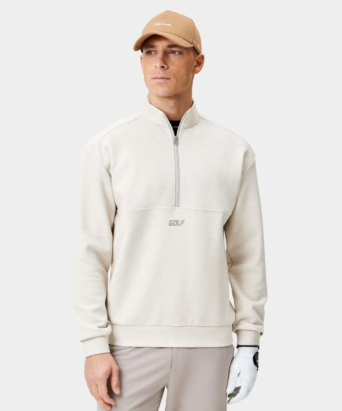 Bone Jupiter Relaxed Quarter Zip Macade Golf