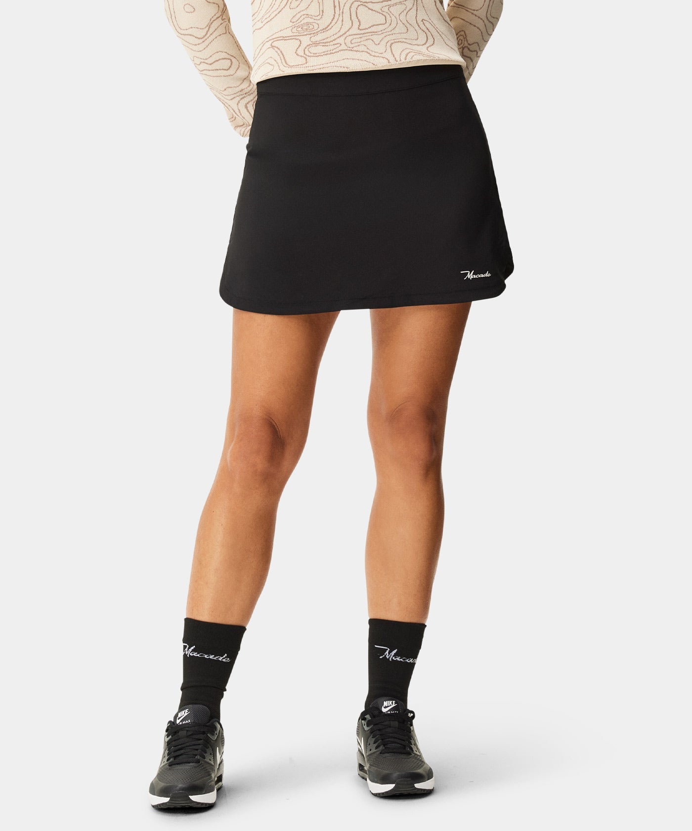 Kaya Black Flex Skort Macade Golf