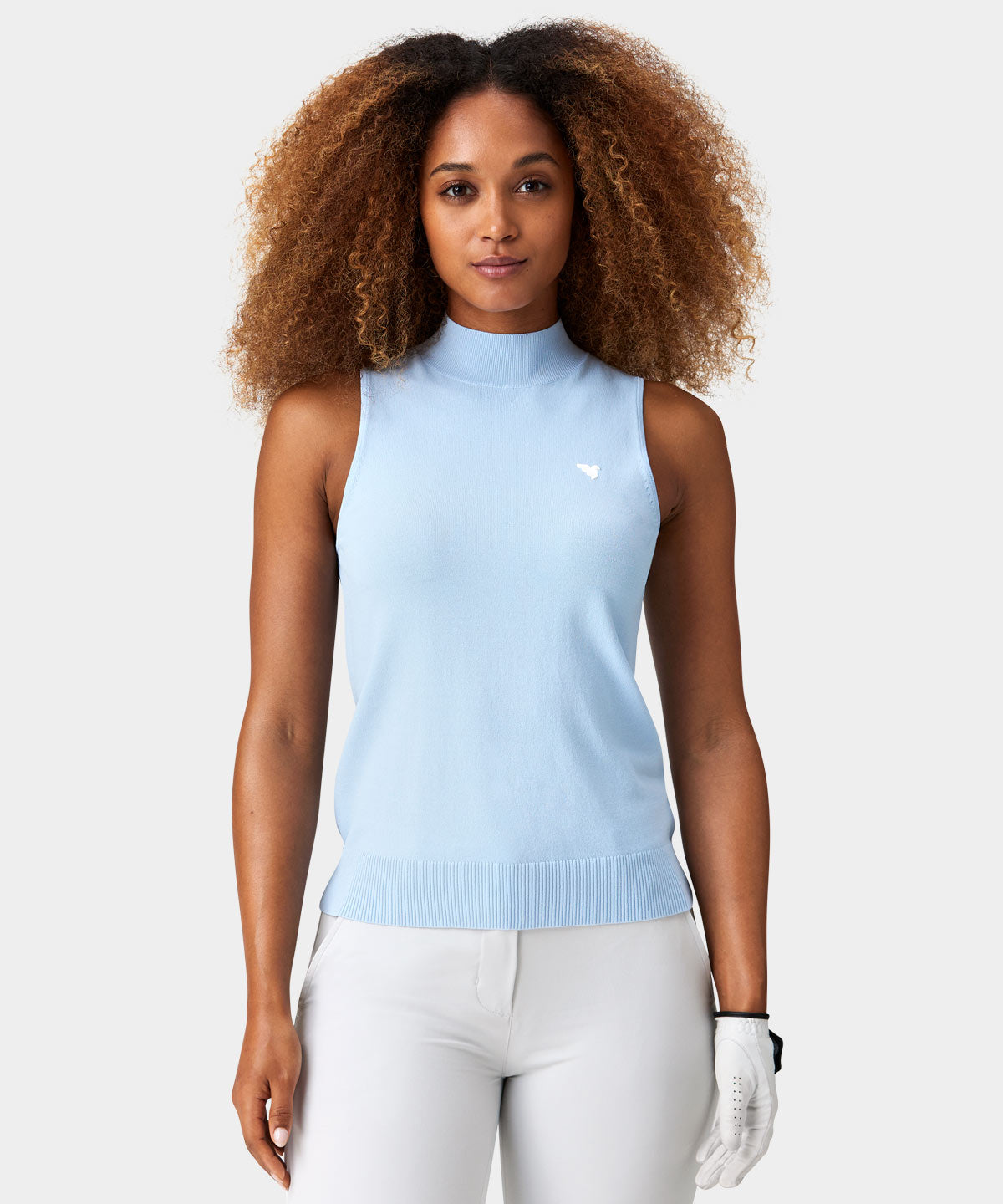 Kayla Powder Blue Air Sleeveless Top Macade Golf