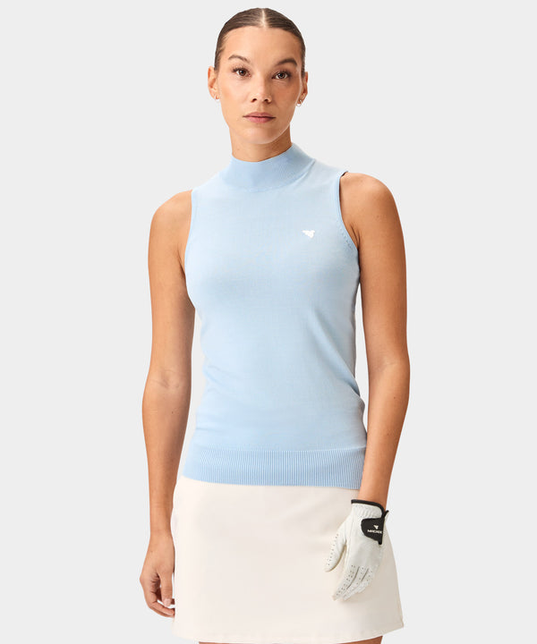 Kayla Air Sleeveless Top - Light Blue