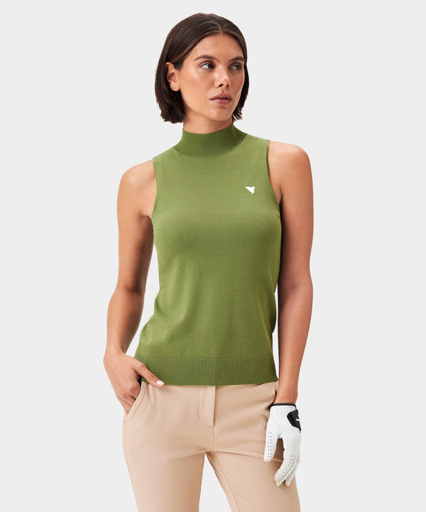 Kayla Air Sleeveless Top - Sheen Green