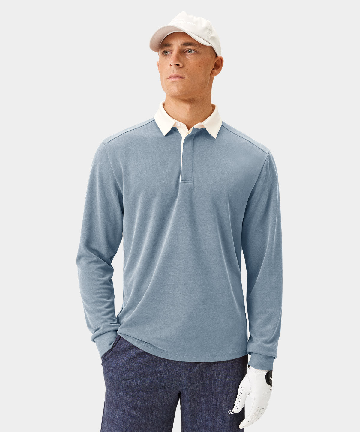 Light Blue Players Longsleeve Shirt Macade Golf