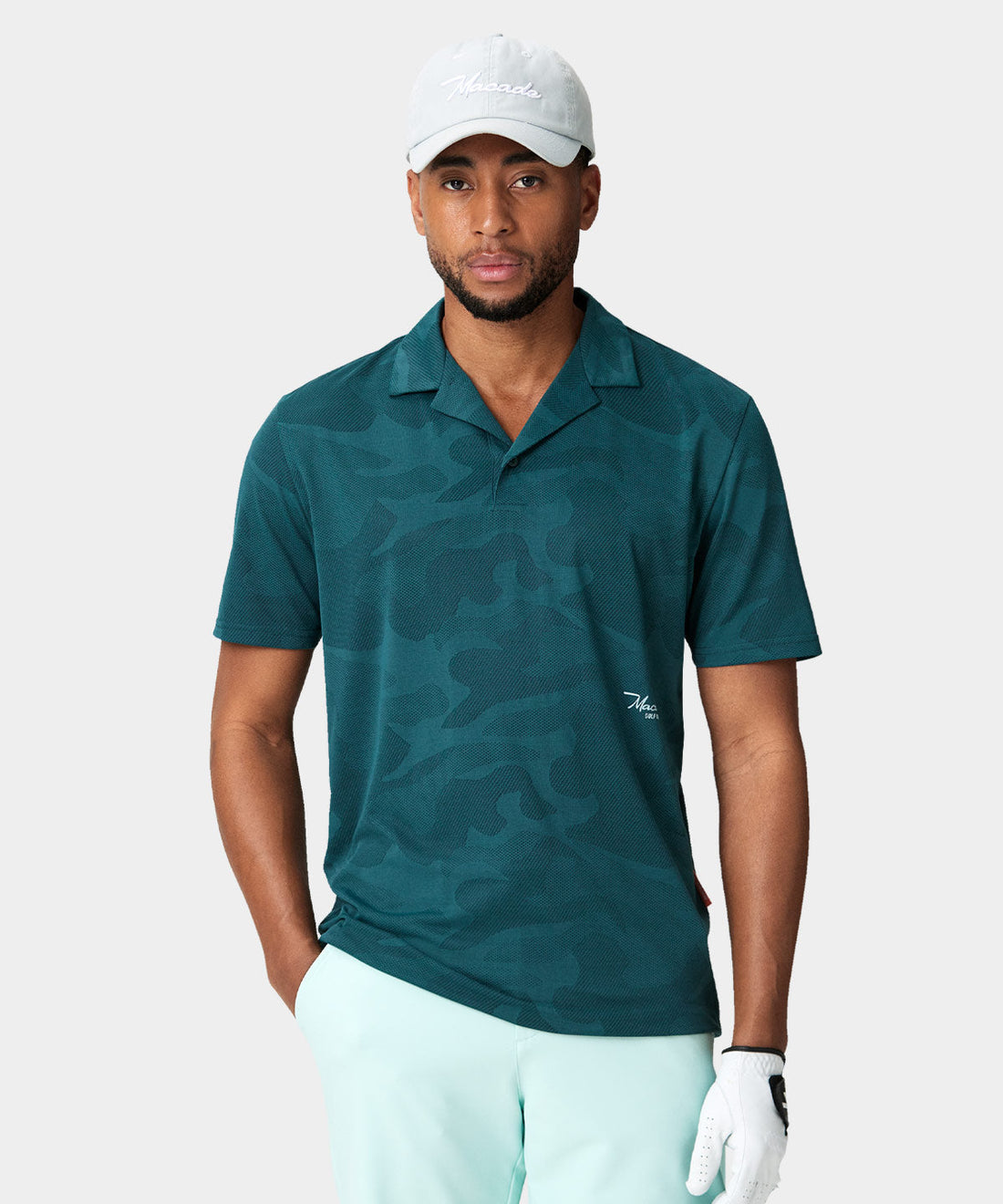 Mack Teal Camp Shirt – Macade Golf