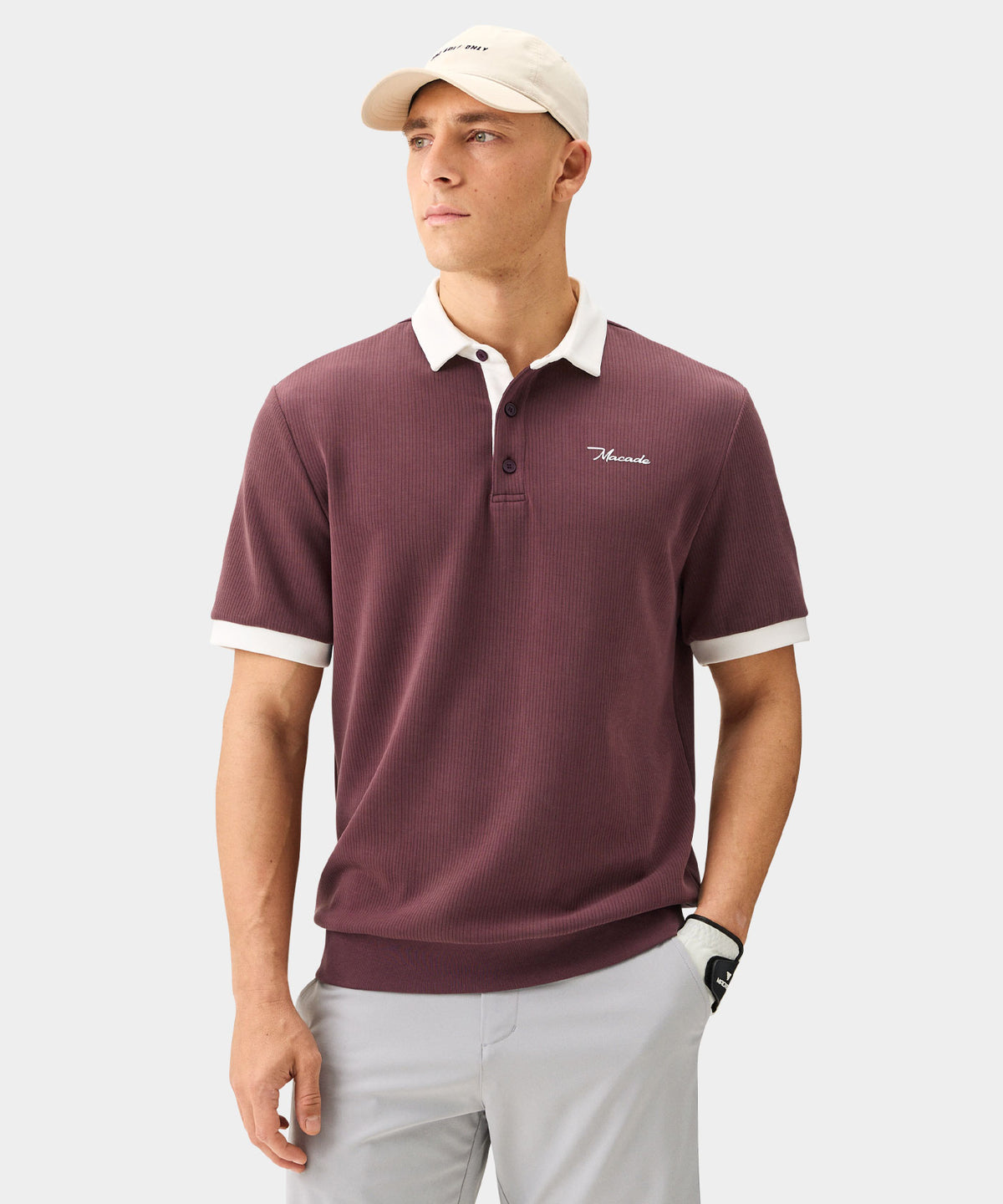 AR Tech Polo - Mauve – Macade Golf