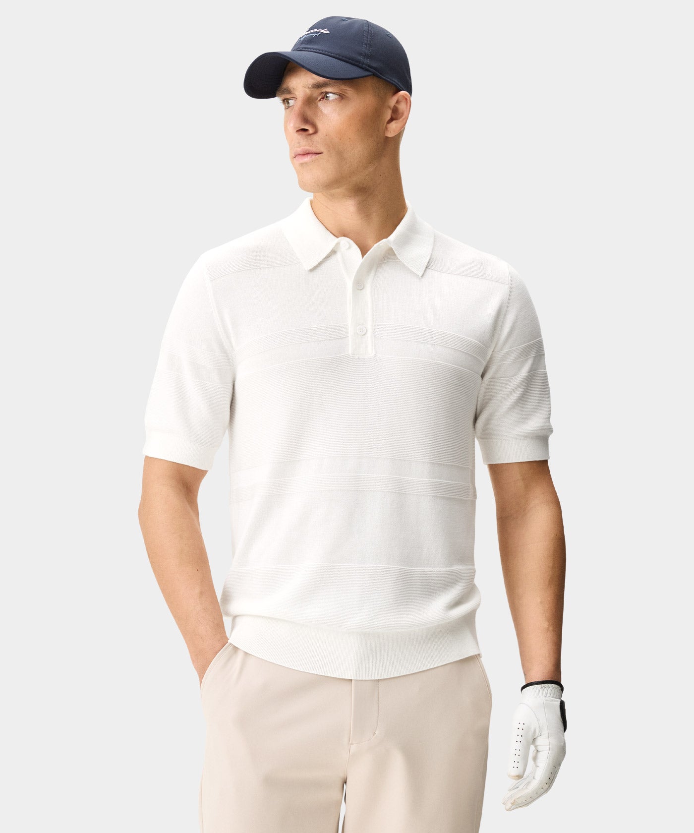 Walker White Prime Knit Shirt