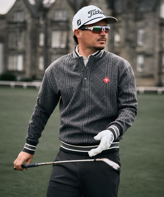 Grey TX Bomber Pullover