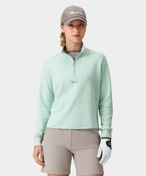Mint Tech Zip Sweater Macade Golf