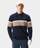 Navy Cashmere Blend Knit Polo