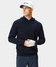 Navy Tech Knit Hoodie Macade Golf