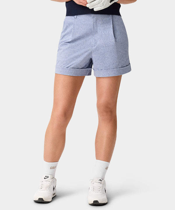 Nola Pleated Shorts - Blue