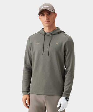 Olive Crossover Tech Hoodie Macade Golf