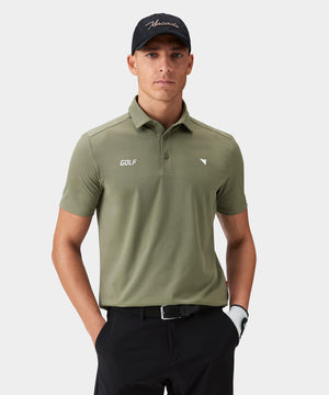 Nevis Olive Performance Shirt Macade Golf