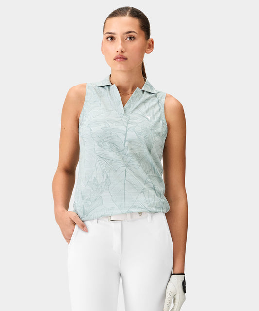 Paige Sleeveless Shirt - Green Palm