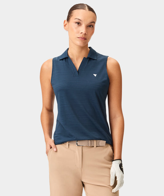 Paige Sleeveless Shirt - Steel Blue
