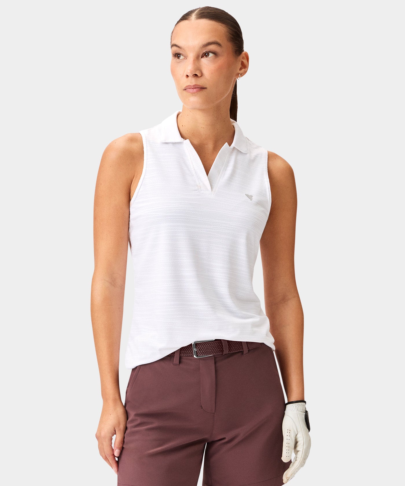 Paige Sleeveless Shirt - White