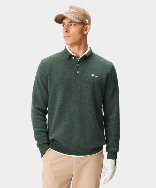 Club Knit Polo - Pine