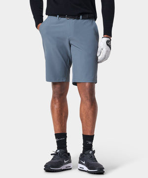 Slate Blue Four-Way Stretch Shorts Macade Golf