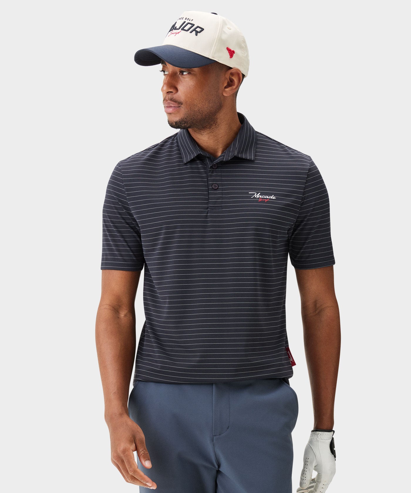 Navy Striped TX Script Shirt
