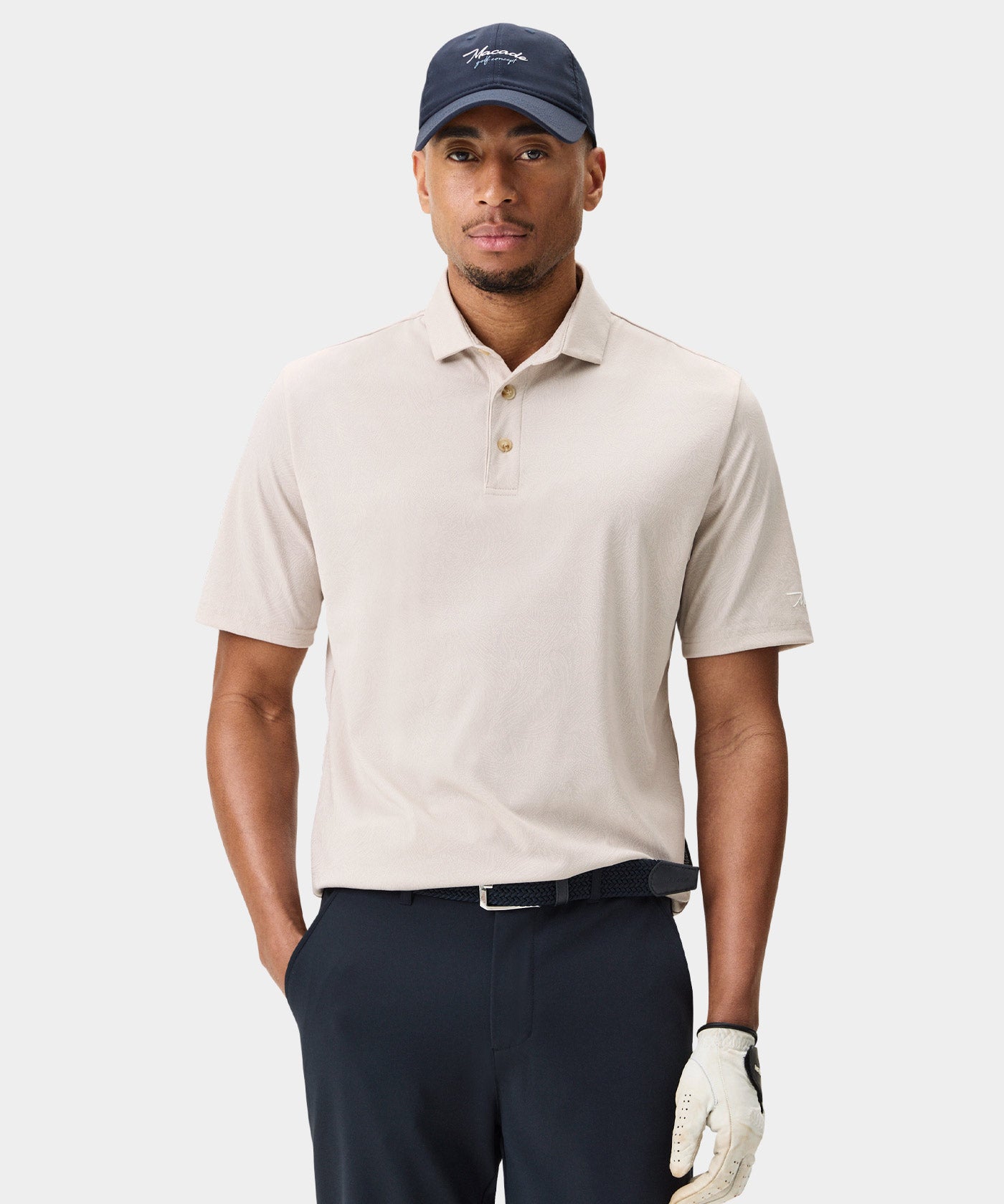 Tan Paisley Core Polo Shirt