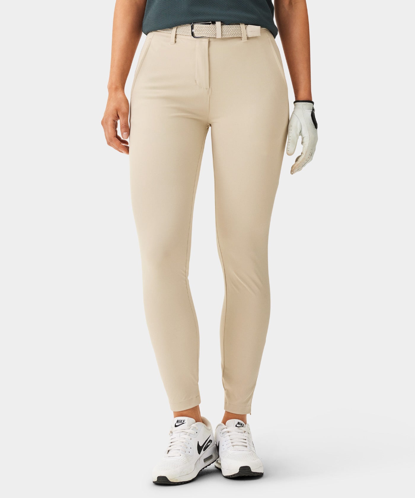 Ecru Four-Way Stretch Jogger