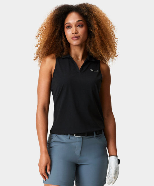 Taylor Black Sleeveless Shirt Macade Golf