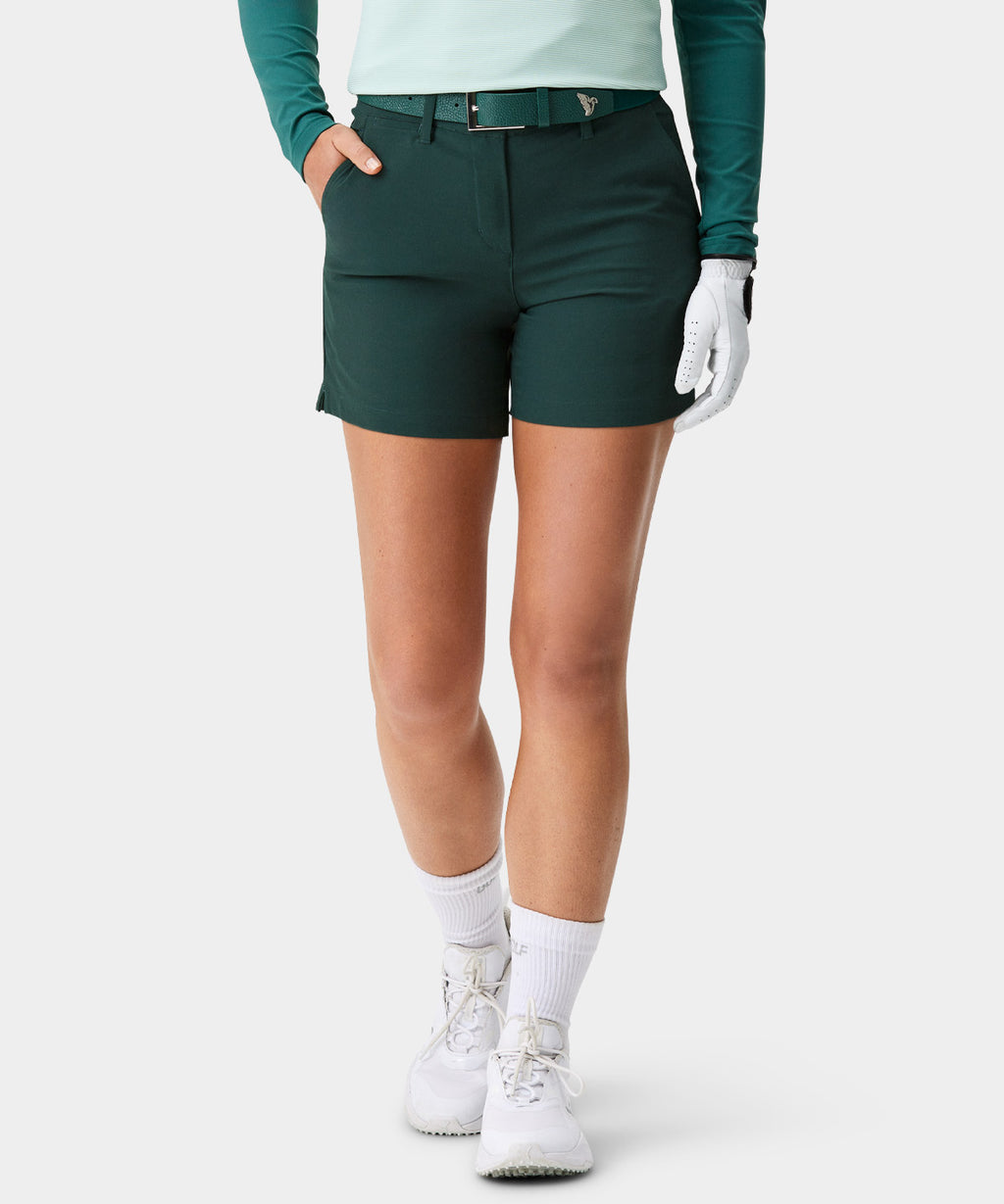 Teal Four-Way Stretch Shorts Macade Golf