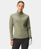 Olive Green Therma Quarter Zip Macade Golf