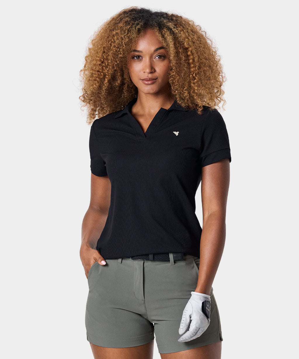Tori Black Polo Shirt Macade Golf
