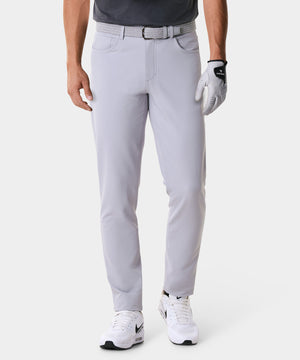 Travis Light Grey Stretch Trouser Macadegolf