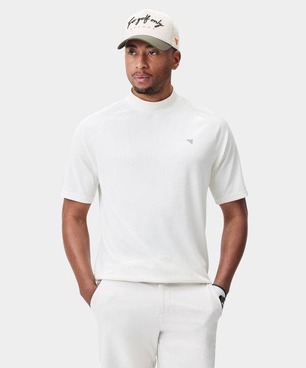 Tyler Mock Neck Tee - White