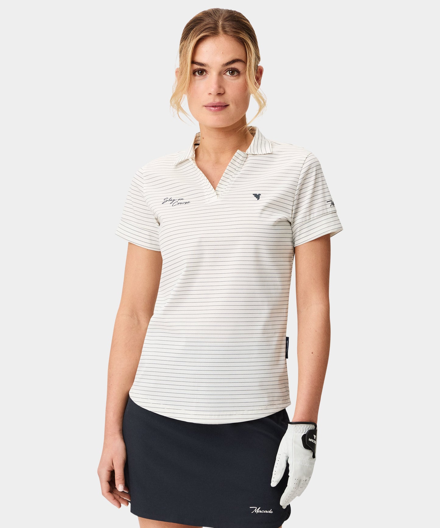 Striped Performance Shirt - White