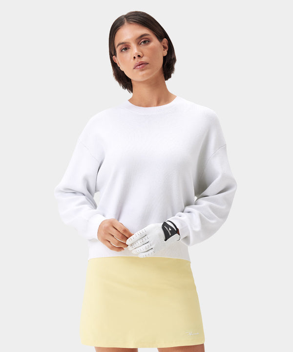 Oversized Intarsia Sweater - White