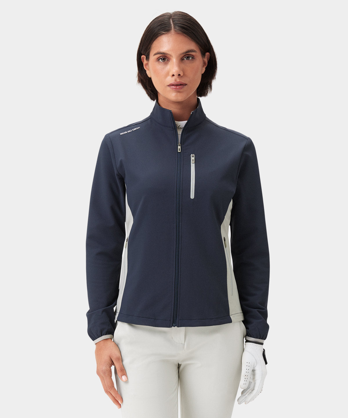 Women's Storm Dark Blue Wind Jacket Macade Golf