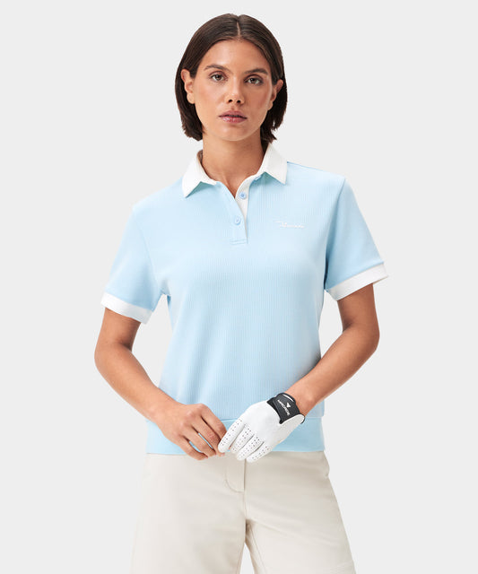 Light Blue Tech Range Polo Shirt Macade Golf