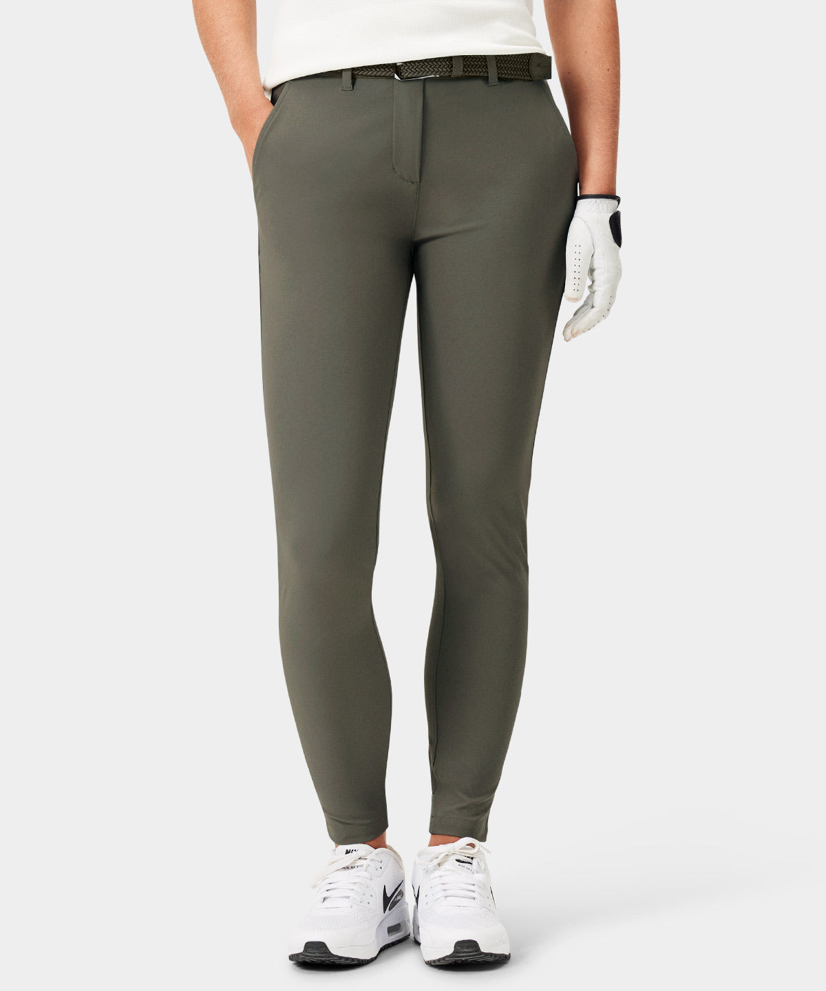 Olive Green Four-Way Stretch Jogger Macade Golf