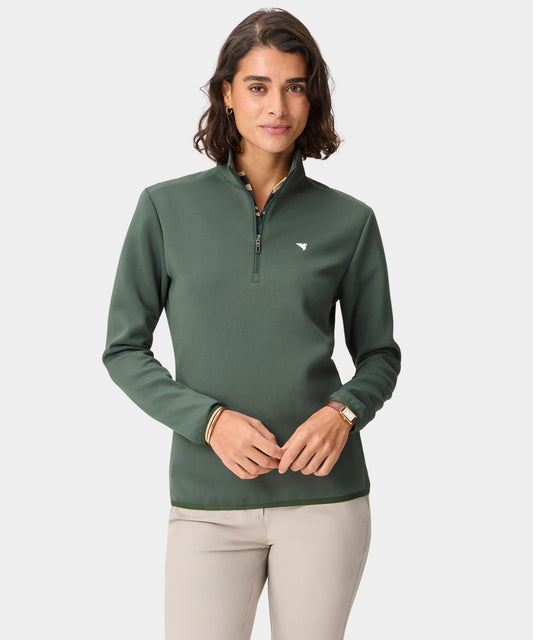 Therma Quarter Zip - Dark Green