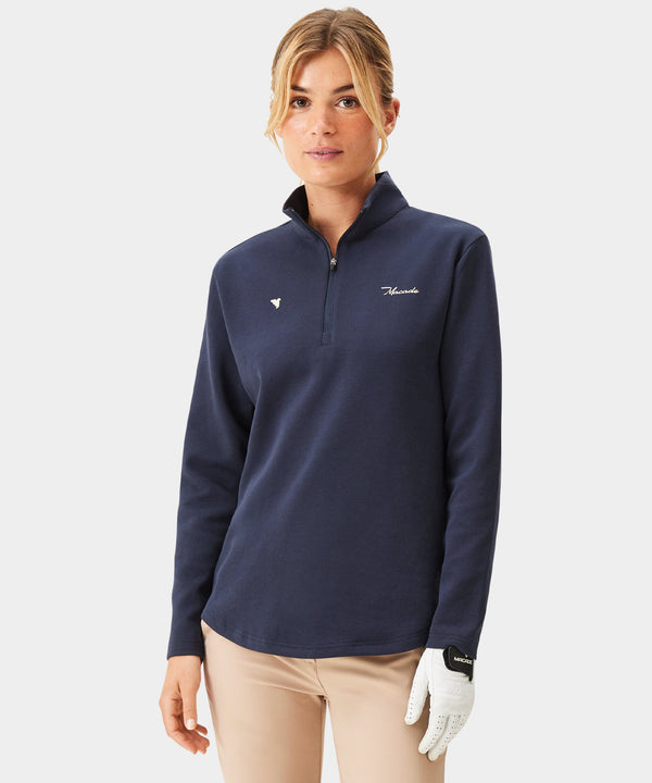Zoe Flex Quarter Zip - Blue