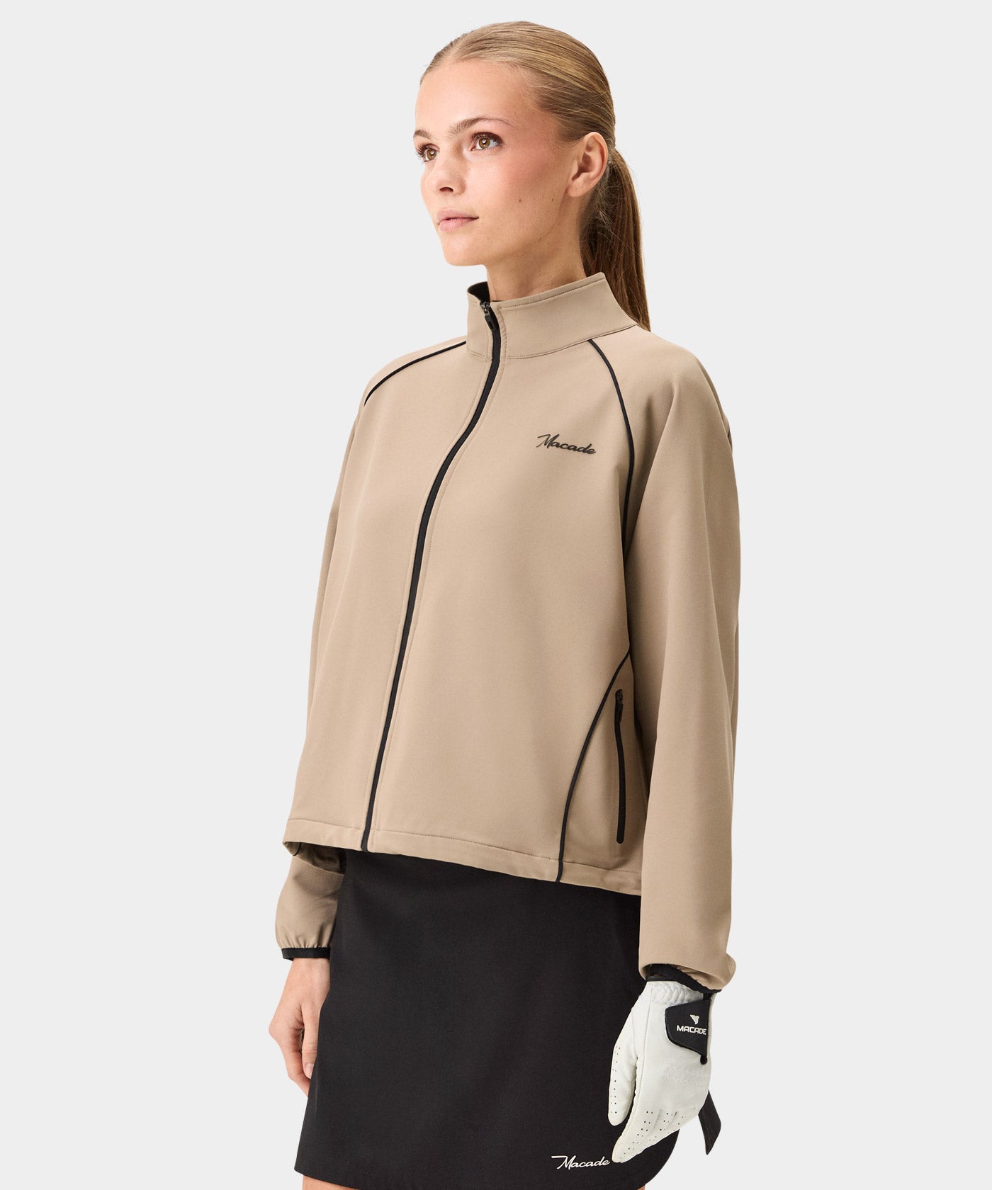 Ash Brown Shell Jacket