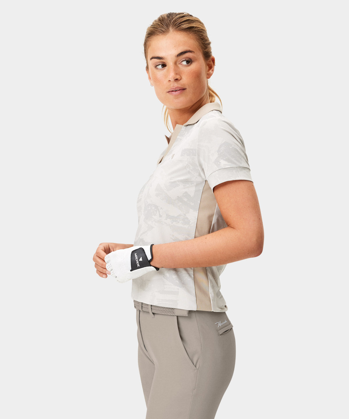 Core Sand Camo Open Collar Shirt Macade Golf