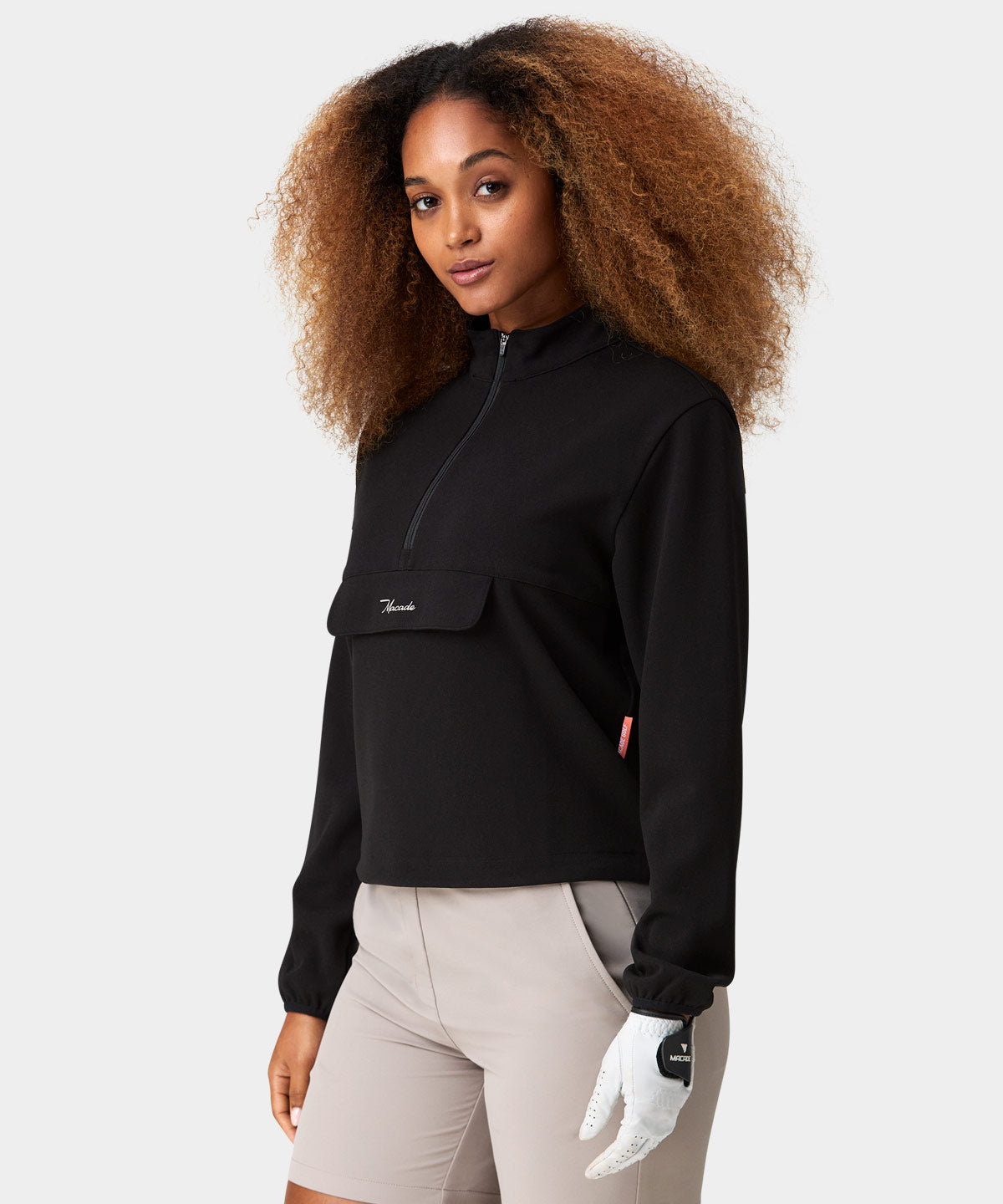 Skylar Black Cropped Air Anorak Macade Golf